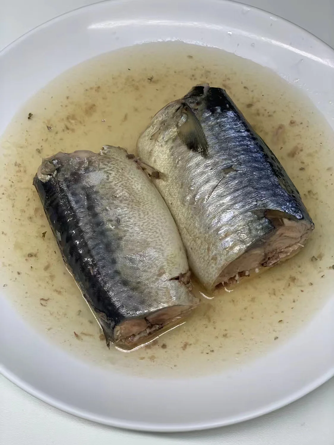 الماكريل المعلب في محلول ملحي